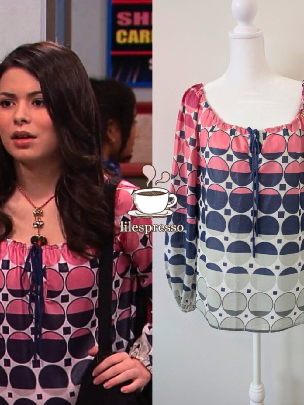 2000s miss sixty geometric tunic ASO carly shay icarly (medium)